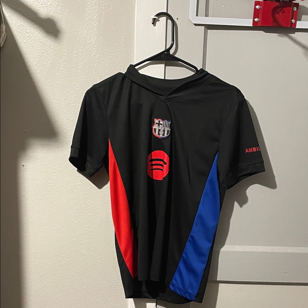 Kids' Black, Red, and Blue Graphic Jersey
